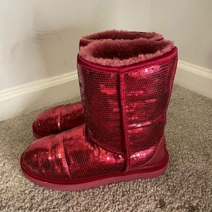 100% authentic UGG boots red